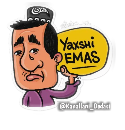 O'zbekcha🤘🏻(@Kanallani_Dodasi) sticker 3