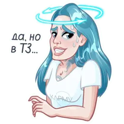 КАРМА-girl sticker 5