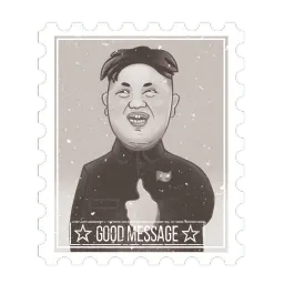 Kim Jong-un sticker 2