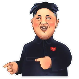 Kim Jong-un sticker 3