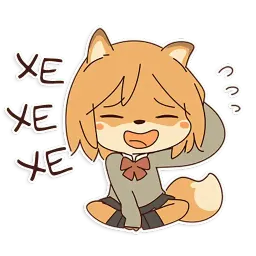 Fox School Girl sticker 5