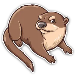 Otter sticker 2