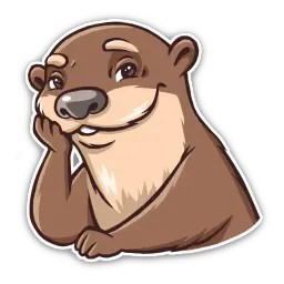 Otter sticker 3