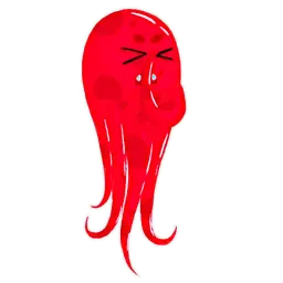 Красный Осьминожка sticker 10
