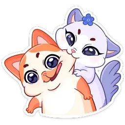Миу-Мяу и Кусалочка Telegram sticker pack