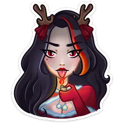 Новогодняя Лилит Кира Бауэр sticker 2