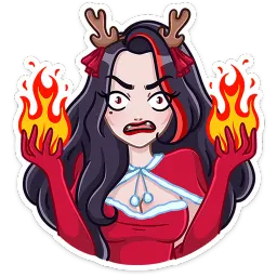 Новогодняя Лилит Кира Бауэр sticker 12