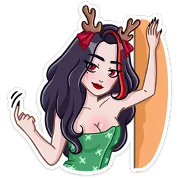 Новогодняя Лилит Кира Бауэр sticker 3