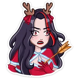 Новогодняя Лилит Кира Бауэр sticker 6