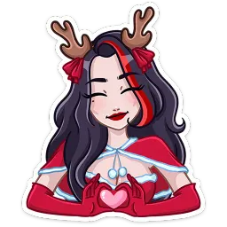 Новогодняя Лилит Кира Бауэр sticker 9