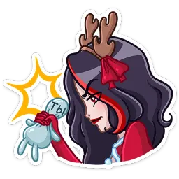 Новогодняя Лилит Кира Бауэр sticker 10