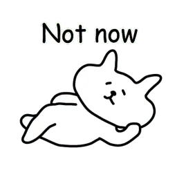 Котик лежебока sticker 2