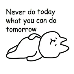 Котик лежебока sticker 7