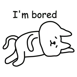 Котик лежебока sticker 9