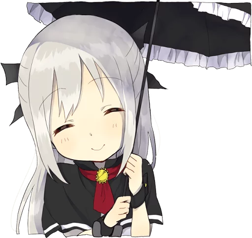 A little girl Sticker (Vampire) ENG :: @line_stickers Telegram sticker pack