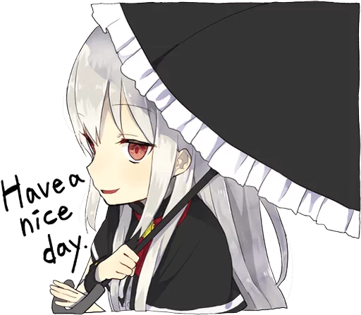 A little girl Sticker (Vampire) ENG :: @line_stickers sticker 12