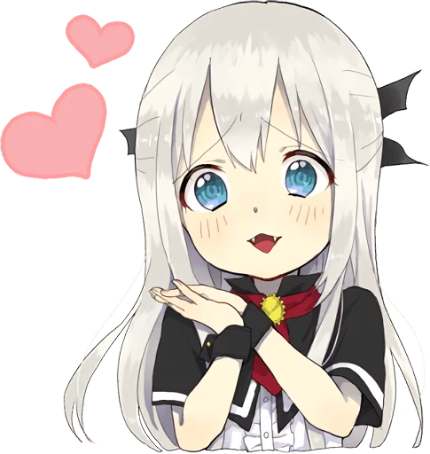 A little girl Sticker (Vampire) ENG :: @line_stickers sticker 3