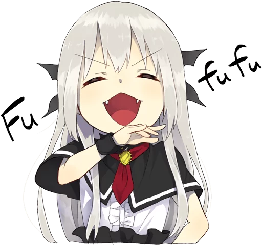 A little girl Sticker (Vampire) ENG :: @line_stickers sticker 4