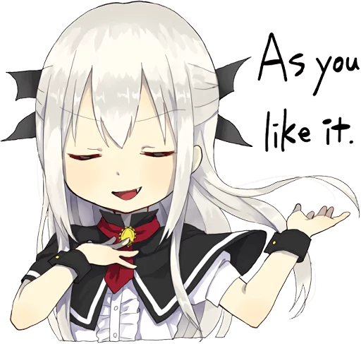 A little girl Sticker (Vampire) ENG :: @line_stickers sticker 5