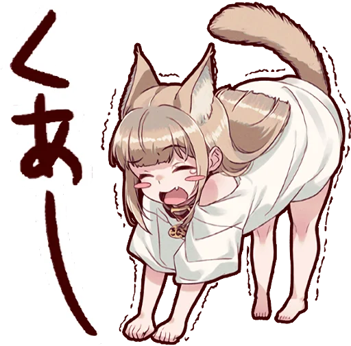 Kinako (Osakana Neko) :: @line_stickers sticker 11