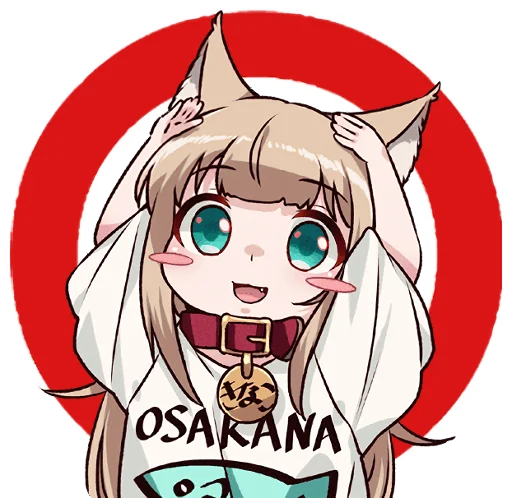 Kinako (Osakana Neko) :: @line_stickers sticker 3