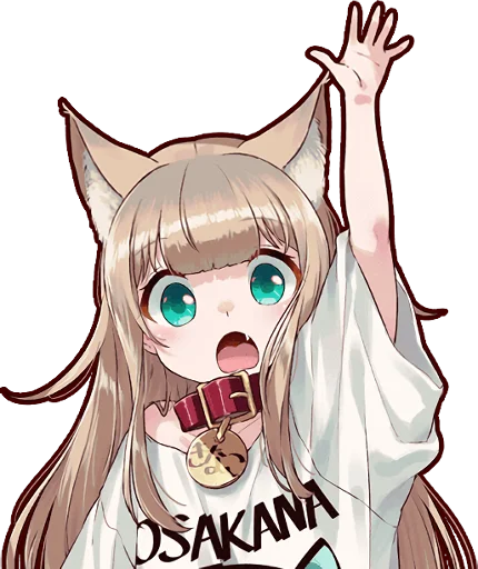 Kinako (Osakana Neko) :: @line_stickers sticker 6