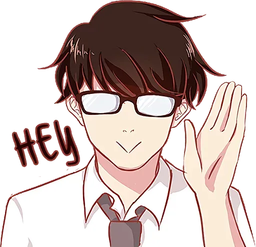 That One Guy With Glasses. :: @line_stickers Telegram sticker pack