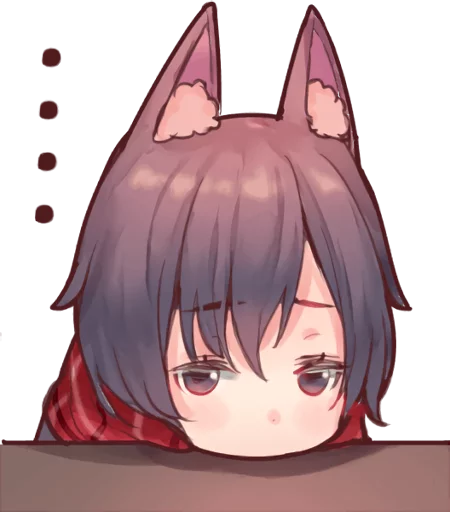 Wolf boy and Rabbit girl :: @line_stickers sticker 11