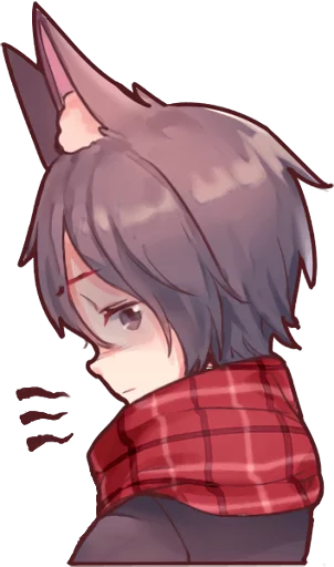 Wolf boy and Rabbit girl :: @line_stickers sticker 3
