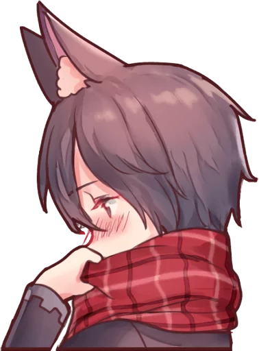 Wolf boy and Rabbit girl :: @line_stickers sticker 5