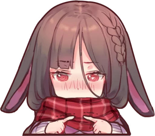 Wolf boy and Rabbit girl :: @line_stickers sticker 6