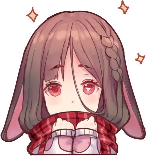 Wolf boy and Rabbit girl :: @line_stickers sticker 10