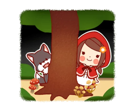Little Red Riding Hood & Wolf sticker 6