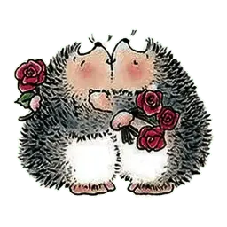 Влюблённый ёжик Telegram sticker pack