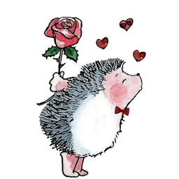 Влюблённый ёжик sticker 6