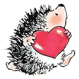 Влюблённый ёжик sticker 7