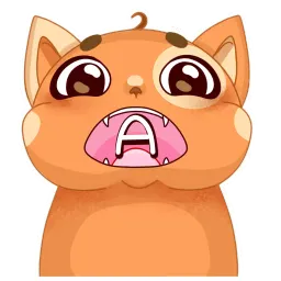 Мандариновый кот sticker 3