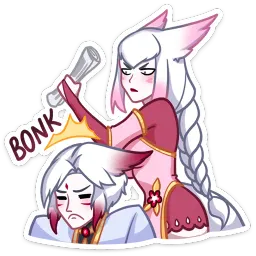 Мари и Хидэ Лана Моргана sticker 4