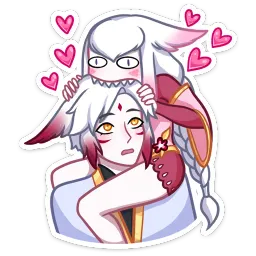 Мари и Хидэ Лана Моргана sticker 6