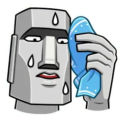 Моаи Стоун sticker 2