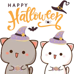 Mochi Peach Cat Halloween Mochi Peach Cat Telegram sticker pack