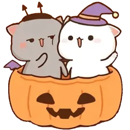 Mochi Peach Cat Halloween Mochi Peach Cat sticker 2