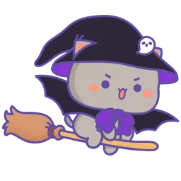 Mochi Peach Cat Halloween Mochi Peach Cat sticker 3