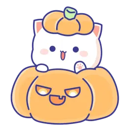 Mochi Peach Cat Halloween Mochi Peach Cat sticker 6