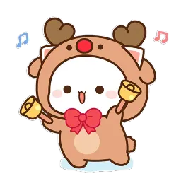 Mochi Peach Cats WINTER Mochi Peach Cat sticker 12