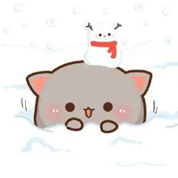 Mochi Peach Cats WINTER Mochi Peach Cat sticker 7