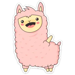 Лама Молли :: @stickroom Telegram sticker pack