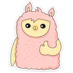 Лама Молли :: @stickroom sticker 2