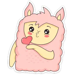 Лама Молли :: @stickroom sticker 4