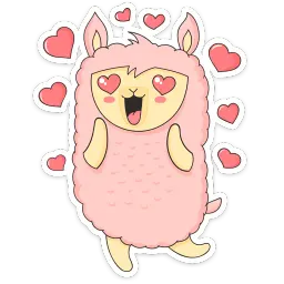 Лама Молли :: @stickroom sticker 5
